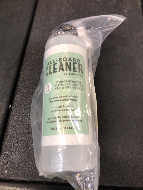 Photo 1 of IMPRESA 8oz Dry Erase/Chalkboard/White Board Cleaner Spray - Made in The USA - Safe, Gentle, Non-Toxic - Works with Marker, Chalk, Liquid Chalk and More - Whiteboard Cleaner