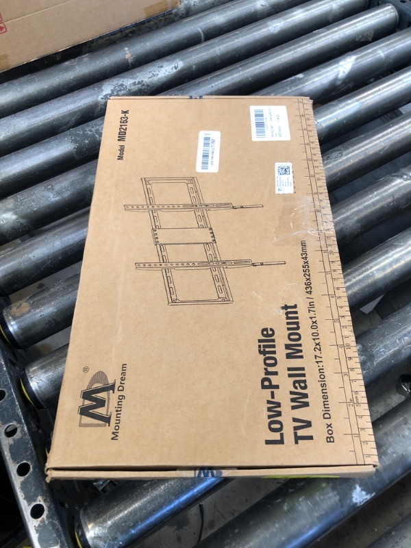 Photo 1 of Mounting Dream TV Mount Fixed for Most 42-84 Inch Flat Screen TVs, TV Wall Mount Bracket up to VESA 600 x 400mm and 132 lbs - Fits 16"/18"/24" Studs - Low Profile and Space Saving MD2163-K
