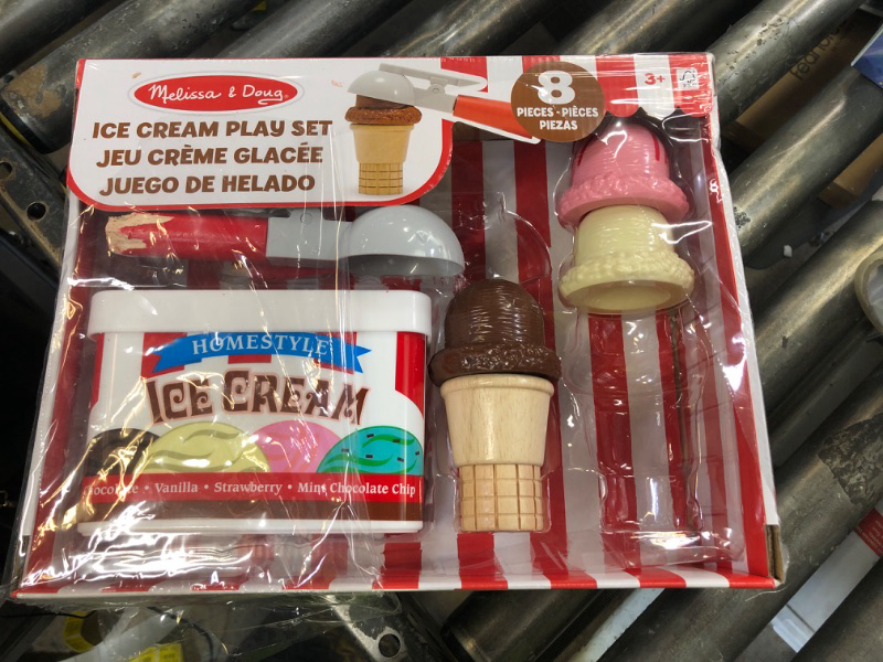 Photo 1 of Melissa & Doug Scoop and Stack Ice Cream Cone Magnetic Pretend Play Set, Multicolor - FSC Certified