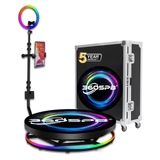 Photo 1 of 360 Photo Booth with Full Metal Cover, Automatic & Manual Control 360 Booth for Events, Exhibitions, Wedding, Gift for Women, Student, Birthday | 360SPB®
