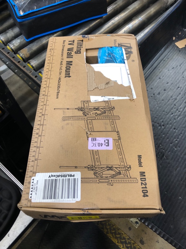 Photo 1 of Mounting Dream TV Wall Mount, UL Listed Advanced TV Bracket for Most 42-90 Inches TVs with Full Tilt Extension up to 7 Inches, Fits 16, 18, 24 Inches Studs, Max VESA 600x400mm and 120Lbs, MD2104