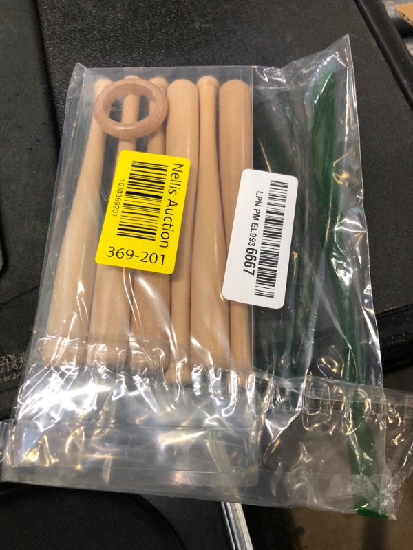 Photo 1 of TIHOOD 2PCS Wooden Baseball Display Stand Holder -Consists of 3 Mini Baseball Bat
