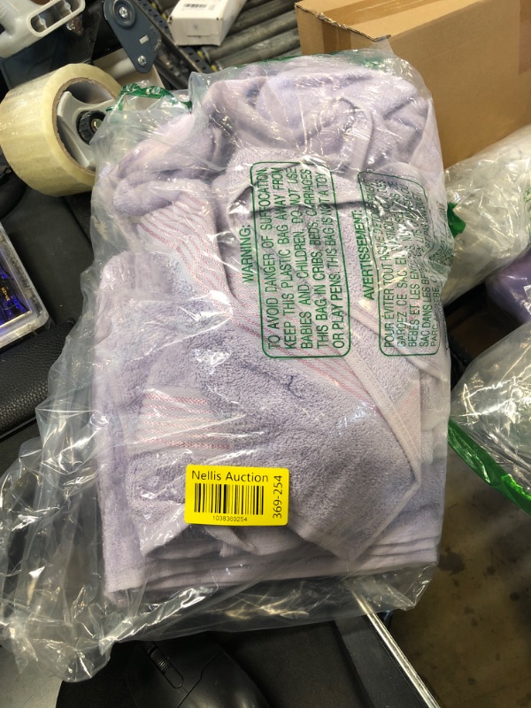 Photo 1 of Belizzi Home Ultra Soft 6 Pack Cotton Towel Set, Contains 2 Bath Towels 28x55 inch, 2 Hand Towels 16x24 inch & 2 Wash Coths 12x12 inch, Ideal for Everyday use, Compact & Lightweight - Dark Purple