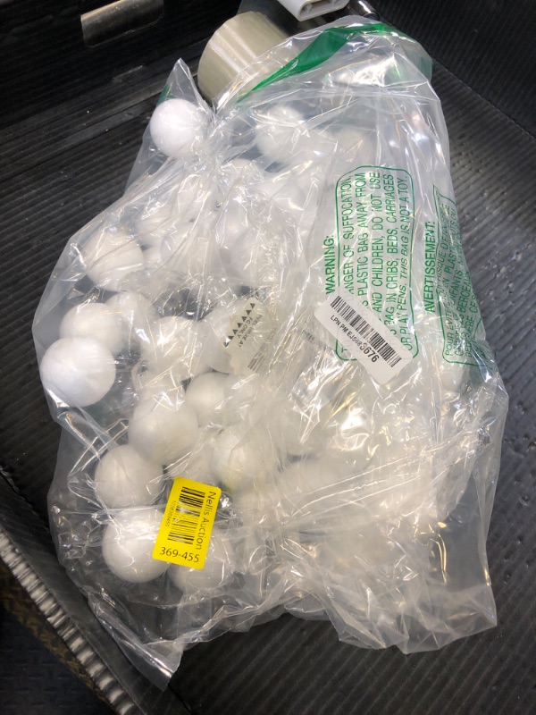 Photo 1 of 75-Pack Bulk Foam Balls for Crafts for DIY Arts and Supplies, 2 Inch, Small