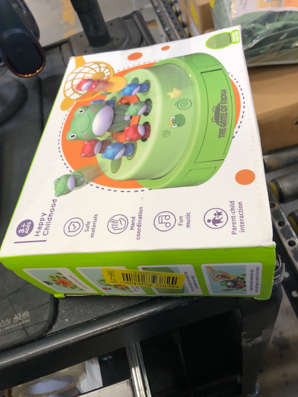 Photo 1 of UNEEDE Frog Bounce and Catch Game: Popping Board Game for Kids Age 4-6, 2 Players, 3-6 Years