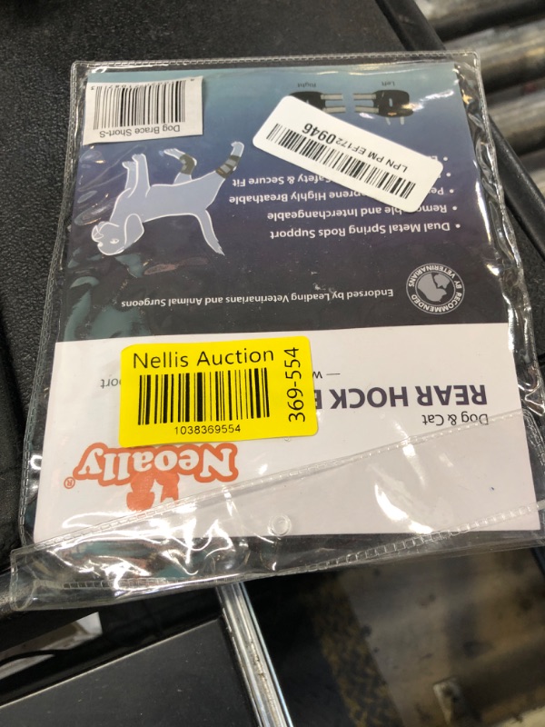 Photo 1 of NeoAlly Super Supportive Dog Braces for Rear Leg and Hock Joint with Dual Metal Spring Strips Stabilize Canine hind Legs from Wound, Injury, Sprains, Arthritis (S Pair)