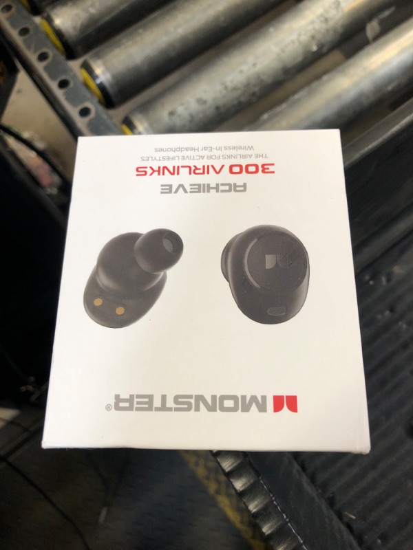 Photo 1 of Monster Wireless Earbuds, Achieve 300 AirLinks Headphones Touch Control with Charging Case, Bluetooth Earbuds