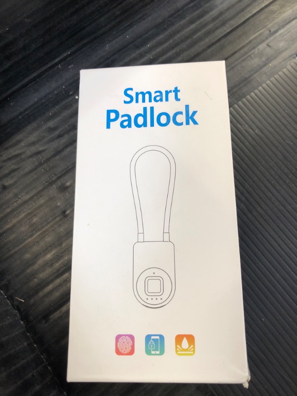 Photo 1 of Dhiedas Fingerprint Cable Lock, 6" Long Cable Smart Padlock with Fingerprint Bluetooth APP, Keyless Biometric Waterproof Outdoor Gate Lock for Refrigerator French Door Fence Backyard Pantry