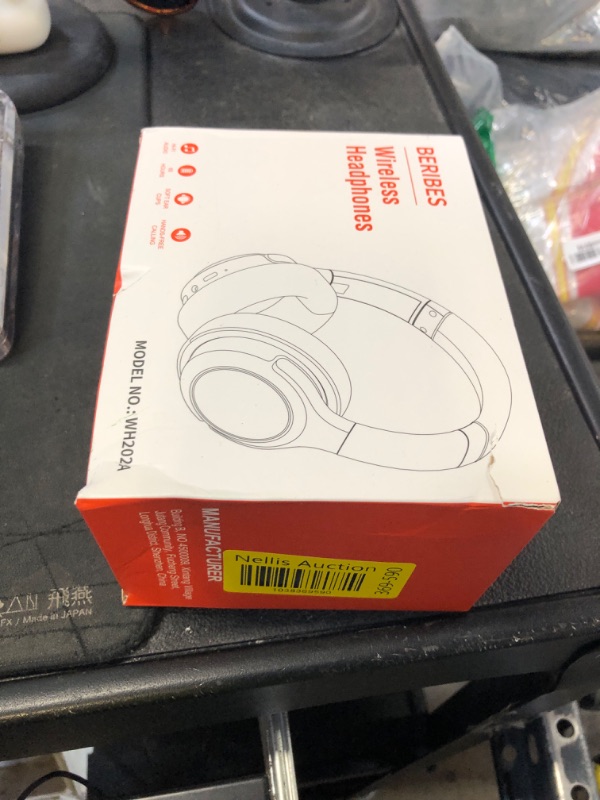 Photo 1 of BERIBES Bluetooth Headphones Over Ear, 65H Playtime and 6 EQ Music Modes Wireless Headphones with Mic, HiFi Stereo Foldable Lightweight Headset, Deep Bass for Home Office Cellphone PC Etc.(White)