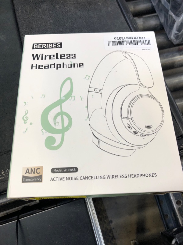 Photo 1 of BERIBES Upgraded Hybrid Active Noise Cancelling Wireless Headphones with Transparent Modes,70H Playtime Bluetooth Headphones Wireless with Mic, Deep Bass,3.5MM Cable,Soft-Earpads,Fast Charging-Blue