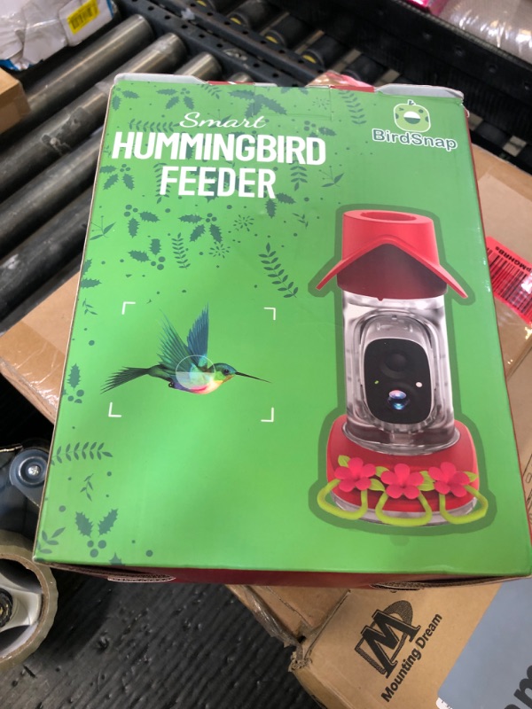 Photo 1 of birdsnap® Hummingbird Feeder with Camera Solar Powered, 2K Live Stream AI Bird Identification with 32GB Card Ant Moat Weatherproof WiFi Smart Bird Feeder Camera for Outdoor Birds Watching Gifts