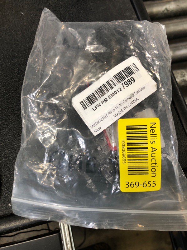 Photo 1 of ONETAK NEMA 6-50P to 14-50R 240V Compact 50 Amp 3 Prong Male Plug to 50 Amp 4 Prong Female Receptacle Generator Welder Dryer EV Charger Power Cord Adapter Connector