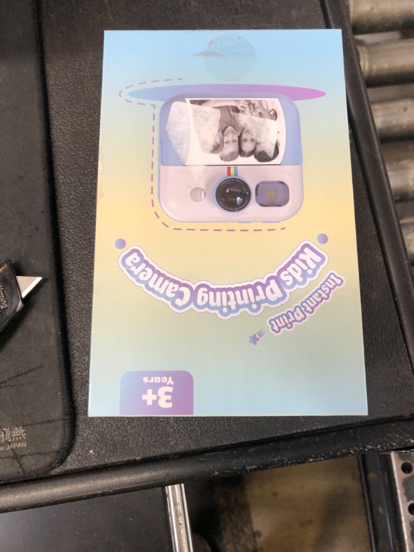 Photo 1 of Kids Camera Instant Print, Christmas Birthday Gifts for Girls Age 3-10, Toy for 3 4 5 6 7 8 9 10 Year Old Girls with 3 Roller Photo Paper (White)