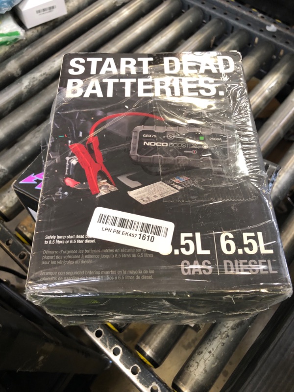 Photo 1 of NOCO Boost X GBX75: 2500A UltraSafe Jump Starter – 12V Lithium Battery Booster Pack, Portable Jump Box, Power Bank & Jumper Cables - for 8.5L Gas and 6.5L Diesel Engines