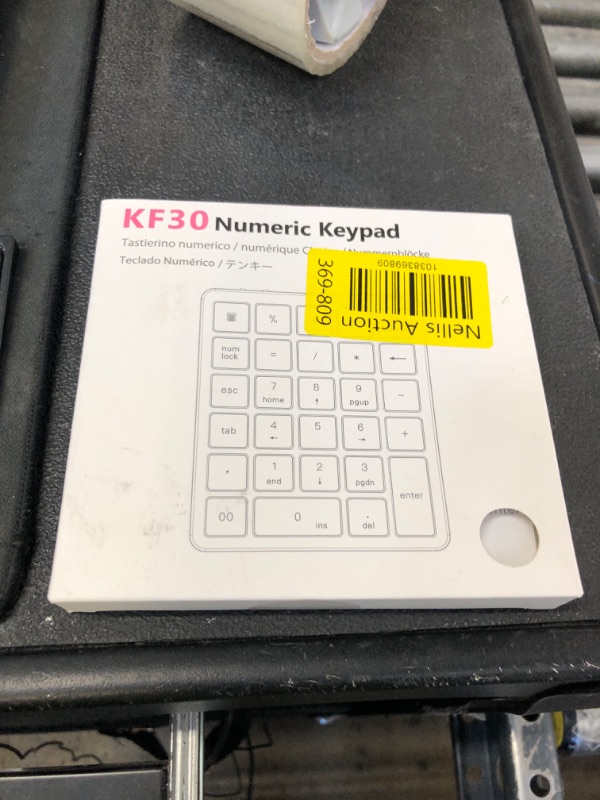 Photo 1 of PINKCAT Wireless Number Pad, 28 Keys Numeric Keypad with 2.4G Mini USB Receiver, Portable Number Numpad Financial Accounting for Laptop, PC, Notebook, Desktop, Surface Pro - Silver