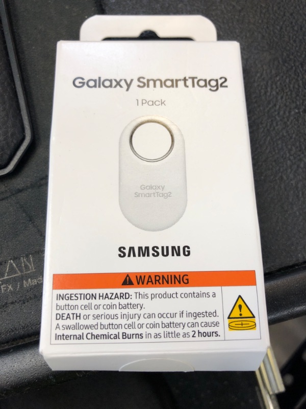 Photo 1 of Samsung Galaxy SmartTag2, Bluetooth Tracker, Smart Tag Tracking Device, Item Finder for Keys, Wallet, Luggage, Pets, Use w/ Phones and Tablets Android 11 or Later, 2023, 1 Pack, White