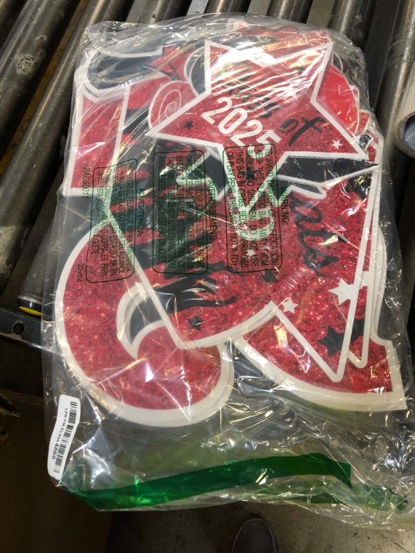 Photo 1 of 2025 Graduation Yard Sign Stakes Decorations - Congrats Grad Class of 2025 Outdoor Lawn Decor - High School College Grad Graduation Party Decoration Supplies(Red)