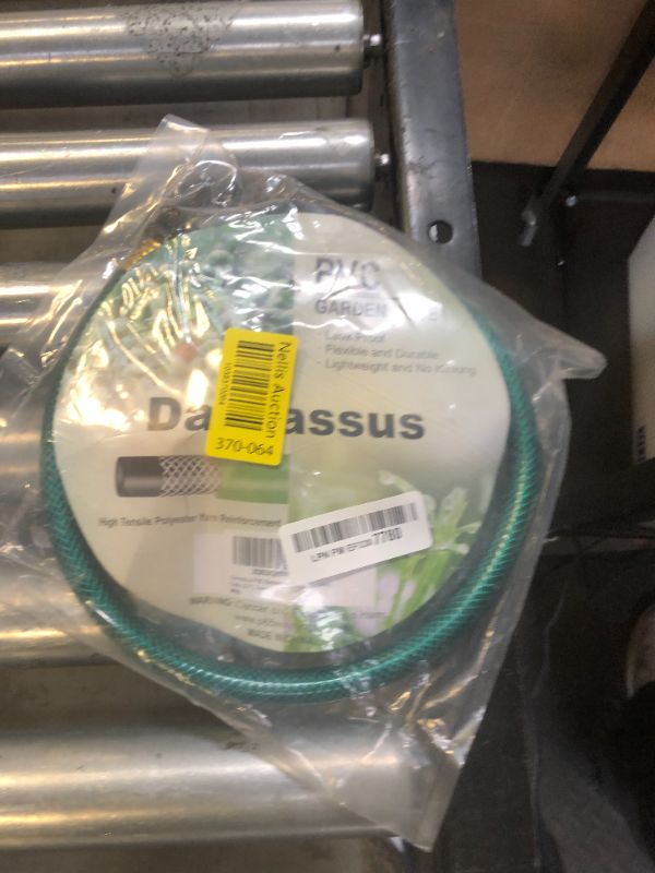 Photo 1 of Darnassus PVC Garden Hose 1/2 Inch, Flexible Water Hose with Male and Female Fittings, No Leaking, Heavy Duty, for Household, Outdoors, Lawns, Patio (2 FT, Green, Plastic Fittings)