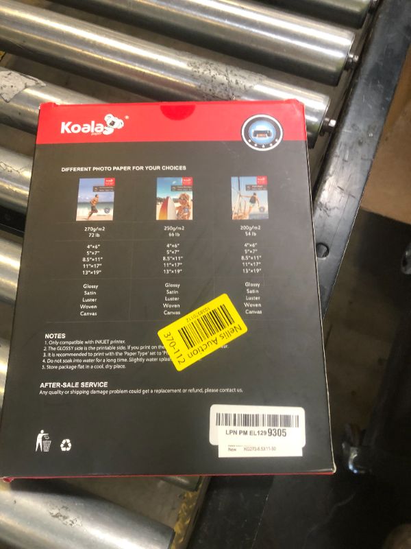 Photo 1 of Koala Ultra Premium Photo Paper 8.5x11 In Glossy Photo Printer Paper for Inkjet Printer Water Resistant 50 Sheets 72lb