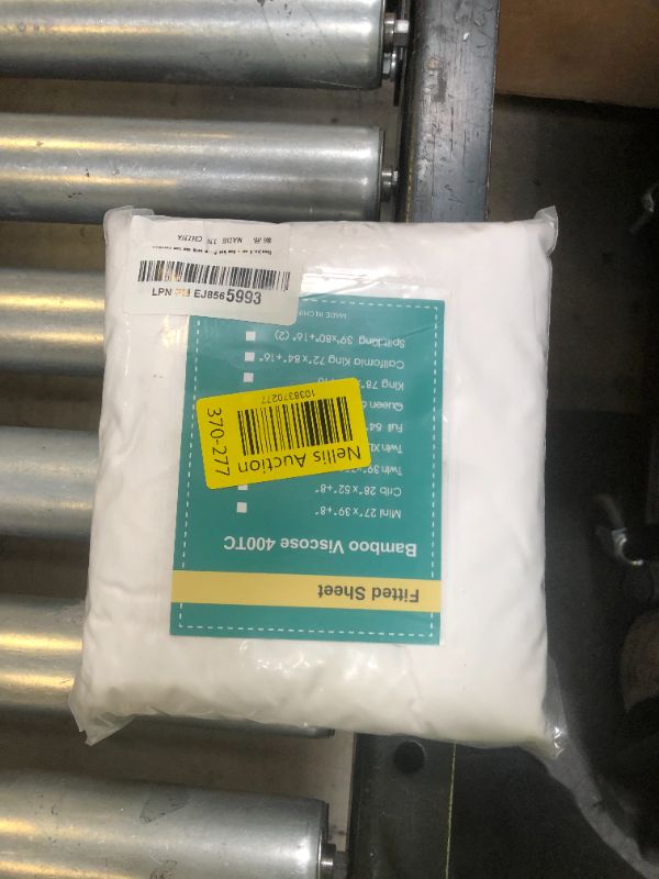 Photo 1 of Bamboo Viscose Fitted Sheet 1 Pack Twin-XL/Split King Size Only,400 Thread Count,8-16" Deep Pocket,Bottom Sheet Colorfast Soft & Silky & Breathable(1 Fitted Sheet Only, White, Twin-XL)