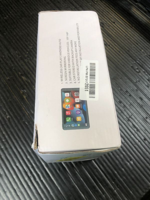 Photo 1 of Wireless Carplay Screen for Car 7" HD Portable Car Stereo Touchscreen with Apple CarPlay and Android Auto with Mirror Link/Backup Camera/Bluetooth/GPS Navigation/AUX for All Vehicles