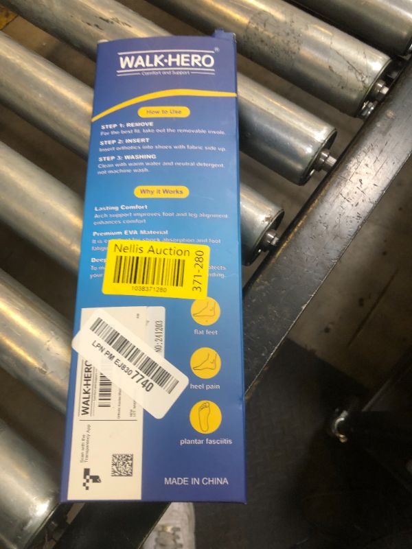 Photo 1 of Inserts Relieve Plantar Fasciitis - Flat Feet Insoles Arch Supports, Orthotic Insoles for Foot Pain Arch Pain Reduce Muscle Fatigue Absorb Shock (Mens 4-4 1/2 | Womens 6-6 1/2)