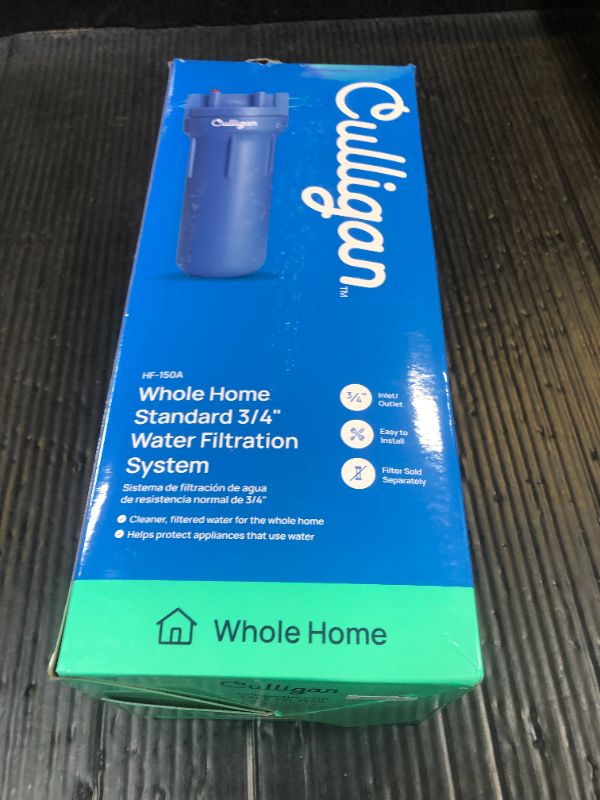 Photo 1 of Culligan HF-150A Whole Standard Duty 3/4 Inlet/Outlet Water Filter Housing, Blue