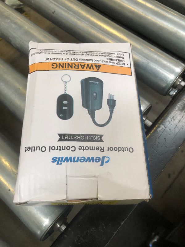 Photo 1 of DEWENWILS Outdoor Wireless Remote Control Outlet, 15 amp Heavy Duty Weatherproof Remote Controlled Light Switch for Lights String Lights, 100 Feet Range, UL Listed
