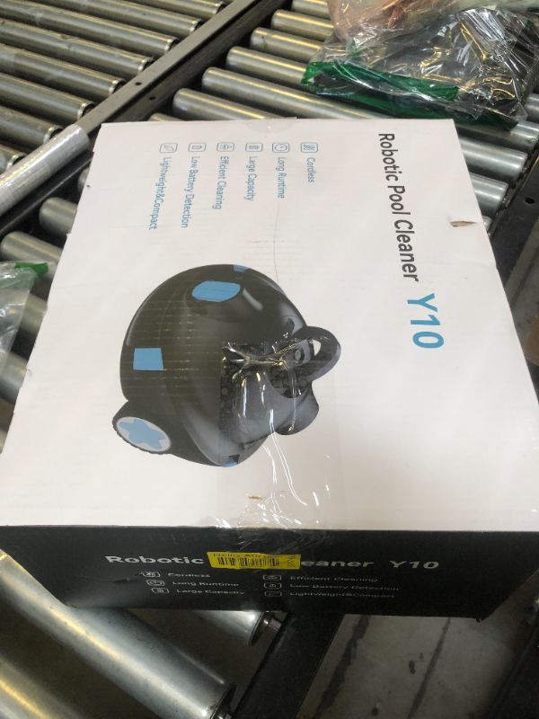 Photo 1 of OUCAXIA Y10 Cordless Robotic Pool Cleaner Automatic Vacuum - 90 Mins Runtime, Powerful Suction, Self-Parking, Lightweight for Above/Inground Pools Up to 65ft/1100 Sq.Ft