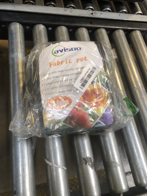 Photo 1 of Cavisoo 5-Pack 10 Gallon Potato Grow Bags, Garden Planting Bag with Reinforced Handle, Thickened Nonwoven Fabric Pots for Tomato, Vegetable and Fruits