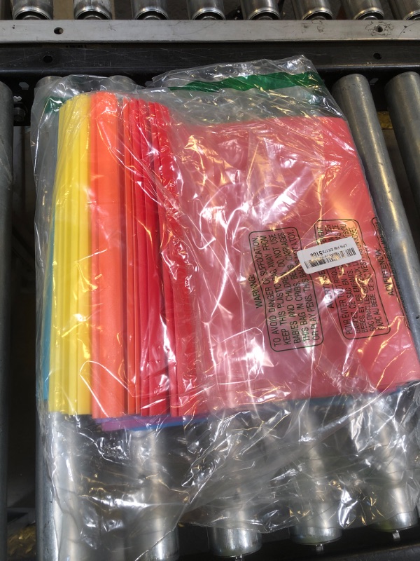 Photo 1 of Feifeiya 48 Pack Plastic Report Covers with 3 Prongs Presentation Folders Bulk, 100 Sheet Capacity, Clear Front Report Covers for Presentation Document Paper School Office Supplies (Colorful)