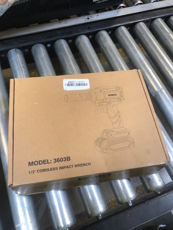 Photo 1 of KIMO Impact Wrench 1/2, Max Torque 406ft-lbs (550N.m) & 3000RPM /Premium Brake Stop, 9-Piece Drill & Serewdriver Set, 4 Sockets, Cordless Impact Wrench with 4000mAh Battery, Impact Driver for CarTires
