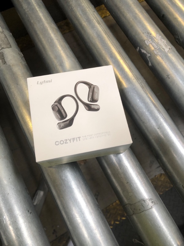 Photo 1 of Lytmi CozyFit Open Ear Headphones, 0.23oz Ultra-Light Comfortable Wireless Earbuds, 0.6mm Thinnest Earhooks, Bluetooth 5.4, Clear Audio, 30 HRS Playtime, IPX5 Waterproof Earphones with Mic (Black)LPNPMEF2233016
