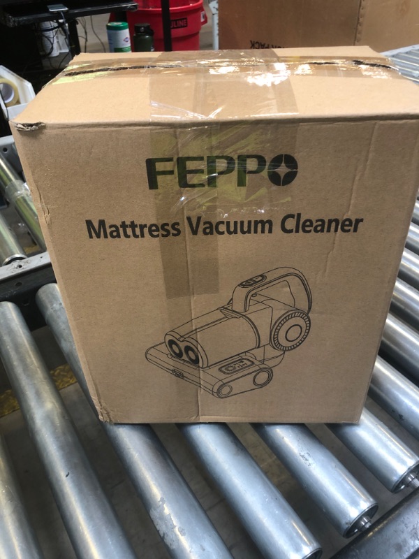 Photo 1 of FEPPO Mattress Vacuum Cleaner, 16Kpa Bed Vacuum Cleaner with 253.7nm UV-C Light, 140°F Heat, HEPA Filter & Ultrasonic, Versatile Handheld Vacuums for Bed, Sofa, Couch, Crib(Corded, 500W)