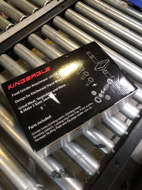 Photo 1 of KINGEAGLE Food Grinder Attachment for KitchenAid Mixers,Stainless Steel Dishwasher Safe Meat Mincer Accessories Set Included 3 Sausage Stuffer Tubes