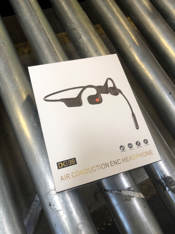 Photo 1 of MARLALL Open Ear Headphones with Mic, Bluetooth Headset with Microphone, Dual Connect Bluetooth 5.3 Headset with Boom Mic/Mute Function, Wireless Headphones for Meeting, Online Class-Black