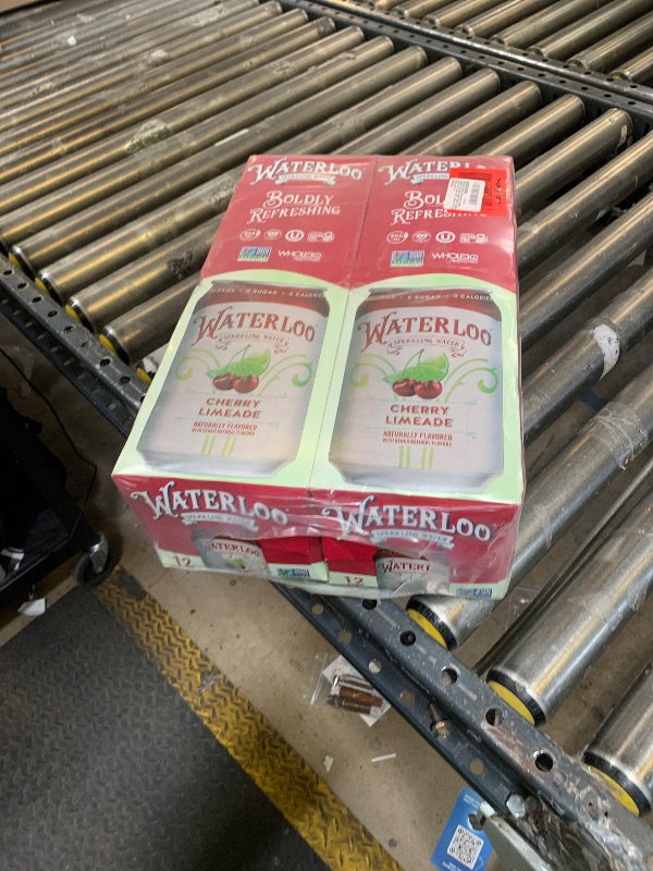 Photo 1 of Waterloo Sparkling Water, Cherry Limeade Naturally Flavored, 12 Fl Oz Cans, Pack of 24| Zero Calories | Zero Sugar or Artificial Sweeteners | Zero Sodium