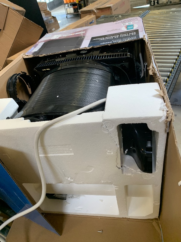 Photo 1 of Midea Duo 14,000 BTU (12,000 BTU SACC) High Efficiency Inverter, Ultra Quiet Portable Air Conditioner, Cools up to 550 Sq. Ft., Works with Alexa/Google Assistant, Includes Remote Control & Window Kit