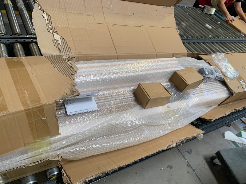 Photo 1 of S&Z TOPHAND® 32in x 84in MDF Barn Door with 6.6FT Sliding Door Hardware Kit, 24-54in Solid Barn Door Slab Covered with Water-Proof PVC Surface ***PARTS ONLY***