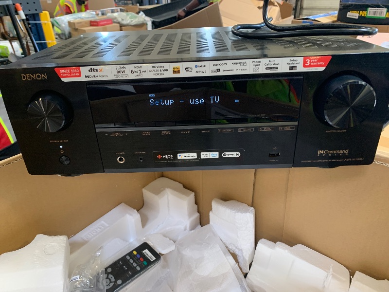 Photo 1 of Denon AVR-X1800H
7.2-channel home theater receiver with Dolby Atmos®, Bluetooth®, Apple AirPlay® 2, and Amazon Alexa compatibility