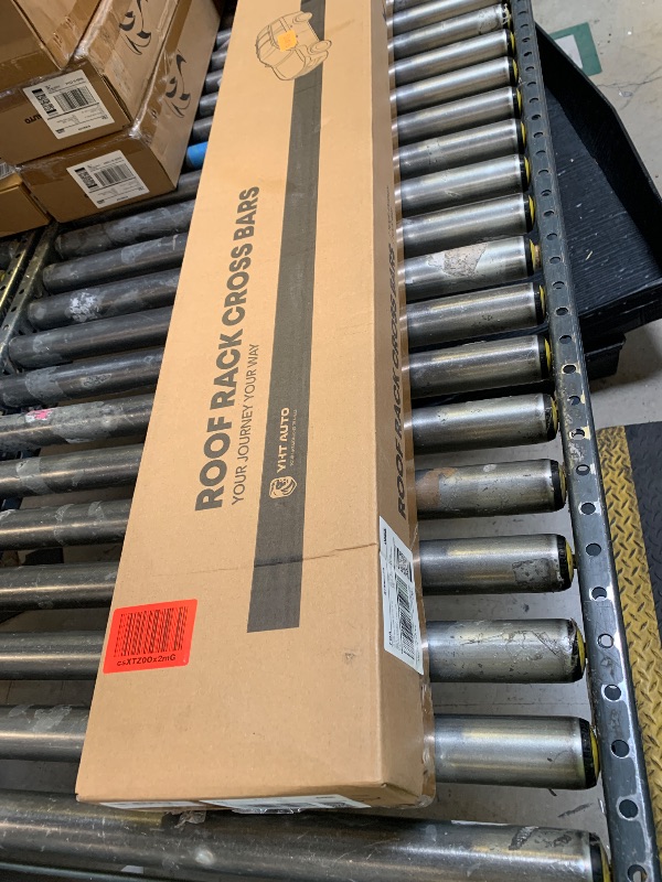 Photo 1 of YHTAUTO 165LBS Upgraded Universal Roof Rack Cross Bars for Roof Width Less Than 51.2" with 3 Pair of Mounting Clamps - Fit Vehicle W/Naked Roof - T6063 Aluminum Window Frame CrossBars Anti-Rust