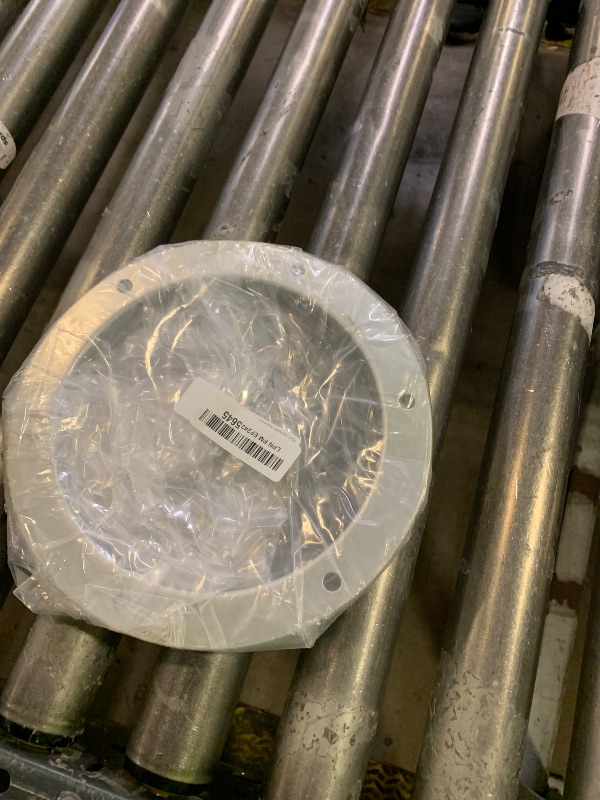 Photo 1 of PATIKIL 7" Duct Connector Flange, Metal Straight Pipe Exhaust Flange Duct Mounting Plate for Heating Cooling Ventilation HVAC System, Galvanized Steel