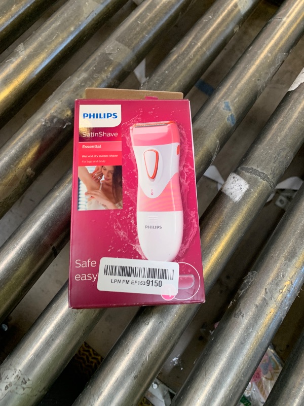 Photo 1 of Philips SatinShave Essential Women’s Wet & Dry Electric Shaver for Legs & Body, Cordless, with Hypoallergenic Foil, HP6306/50