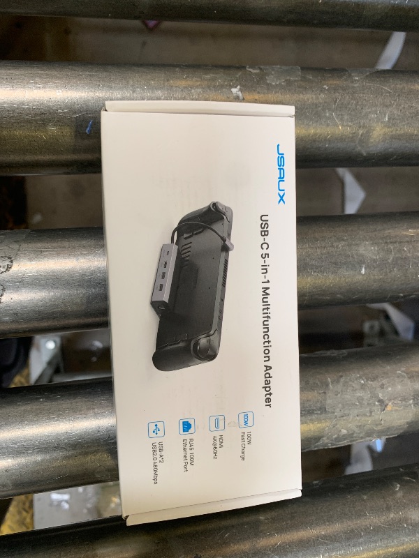 Photo 1 of JSAUX Docking Station for Steam Deck/ROG Ally/Legion Go/MSI Claw, 5-in-1 Steam Deck Dock with HDMI 4K@60Hz, 100Mbps Ethernet, Dual USB A 2.0 and 100W Charge Compatible with Steam Deck OLED-HB0602