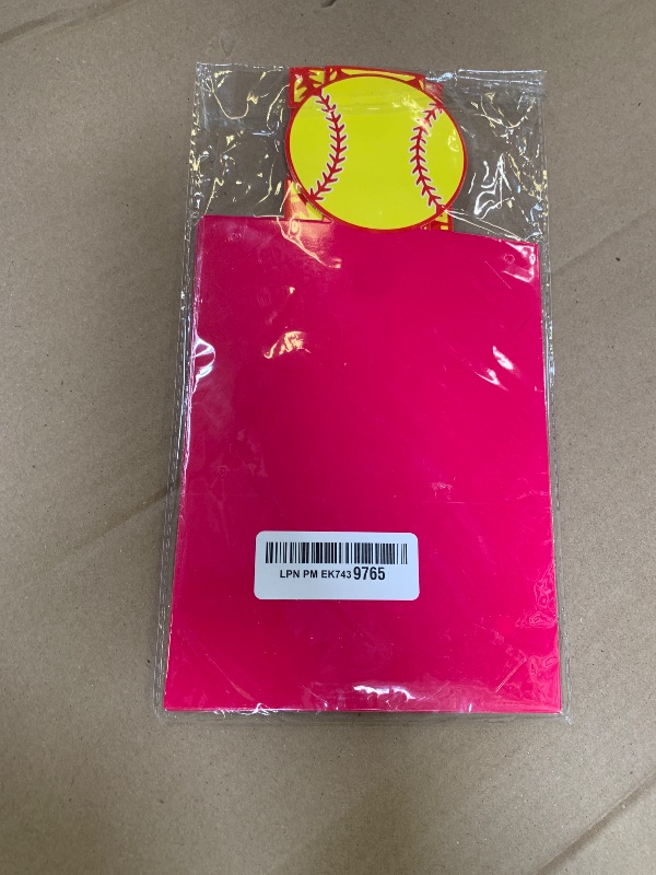 Photo 1 of Cinnvoice Senior Night Party Decorations Softball Graduation Decorations Senior 2025 Photo Banners Hanging Ornament for High School College Graduation Sport Theme Party Supplies, Rose Red