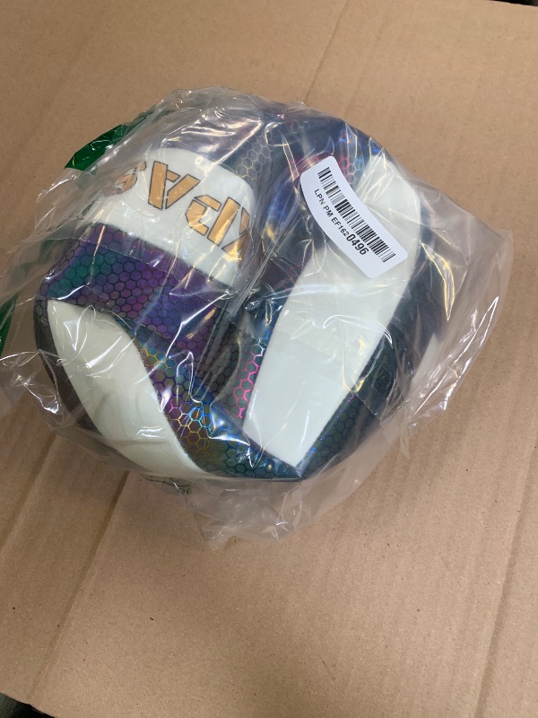 Photo 1 of KPASON Volleyballs, Holographic Glow in The Dark Volleyball Official Size 5, Indoor Outdoor Beach Volleyball Ball