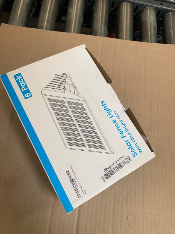 Photo 1 of Fence Lights Solar Powered, 6-Pack Solar Fence Lights Up/Down Flexible Buttons, IP67 Waterproof for Outdoor, 100LM Bright, Auto Dusk to Dawn for Wall/Stairs/Yard/Railing/Deck/Pathway (White & RGB)
