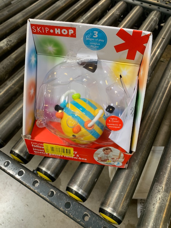 Photo 1 of Skip Hop Baby Follow-Me Bee Tummy Time Crawl Toy 3-Stage Infant Sensory Development with Lights Sounds and Music Explore & More Age 5m+