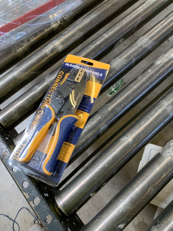 Photo 1 of haisstronica Crimping Tool For Heat Shrink Connectors-AWG 22-10 Ratchet Wire Terminal Crimper-Ratcheting Crimper Tools-Available For Insulated Nylon Connectors and Electrical Wire Connectors HS-8327