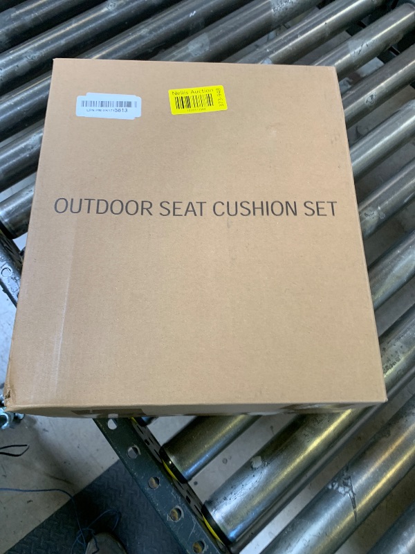 Photo 1 of downluxe Outdoor Chair Cushions 22x22 with Removable Cover, Waterproof Patio Furniture Cushions, Deep Seat Cushions for Outdoor Furniture with Backrest for Sofa, Couch and Patio Chairs, Dark Grey